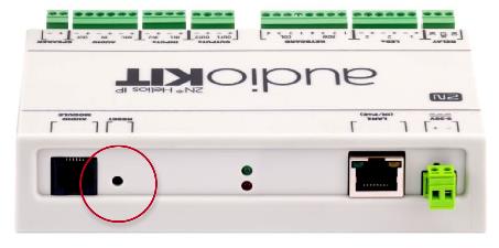 2N IP intercoms Setup Guide 6 2n ip audiokit reset button