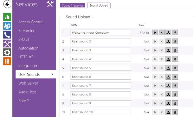 2N IP intercoms Setup Guide 42 2n ip intercom services user sounds sound uploaded 680w