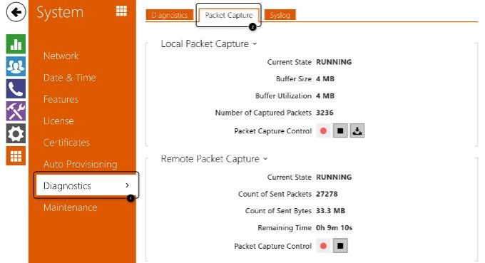 2N IP intercoms Setup Guide 65 2n ip intercom system diagnostis packet capture 680w