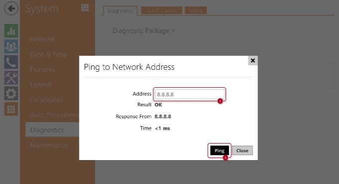 2N IP intercoms Setup Guide 61 2n ip intercom system diagnostis ping address 680w