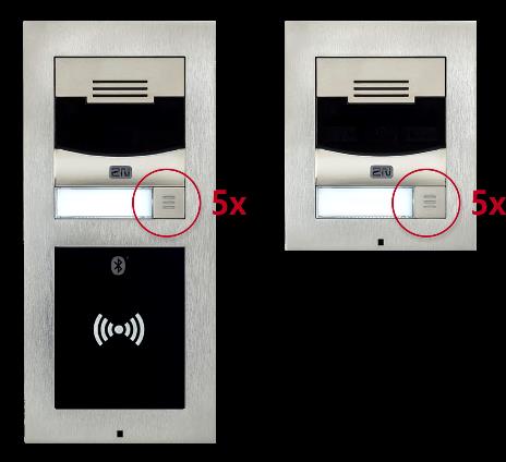 2N IP intercoms Setup Guide 32 2n ip verso solo pressing 5x the dial button