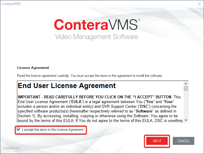 Contera VMS Setup and User Guide