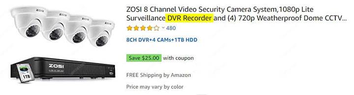 Analog security camera Kit Analog security camera Kit