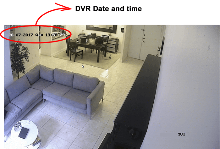 DVR-date-time DVR date and time