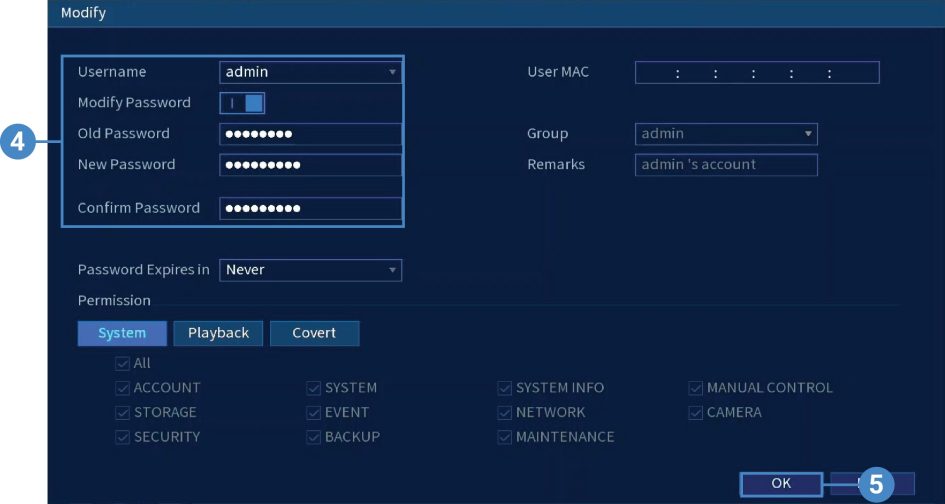 LOREX PRO APP USE GUIDE 29 Change Password
