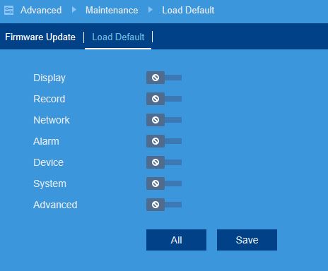 FLIR Client 12 Software setup guide 56 Load Default Tab