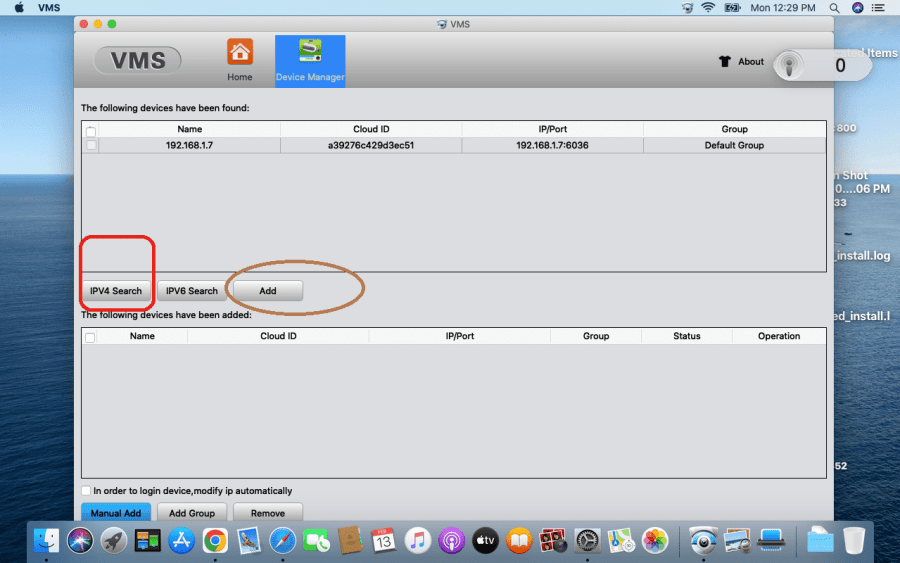 Open device manager to get the IP 7
