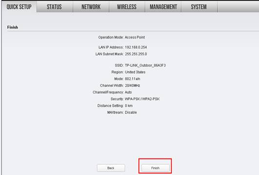 How to Configure Pharos Device 5 How,to,Configure,the,Access,Point,Mode,on,the,CPE510image008