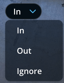 A close-up screenshot highlighting a dropdown menu for the occupancy feature as described in the above paragraph.