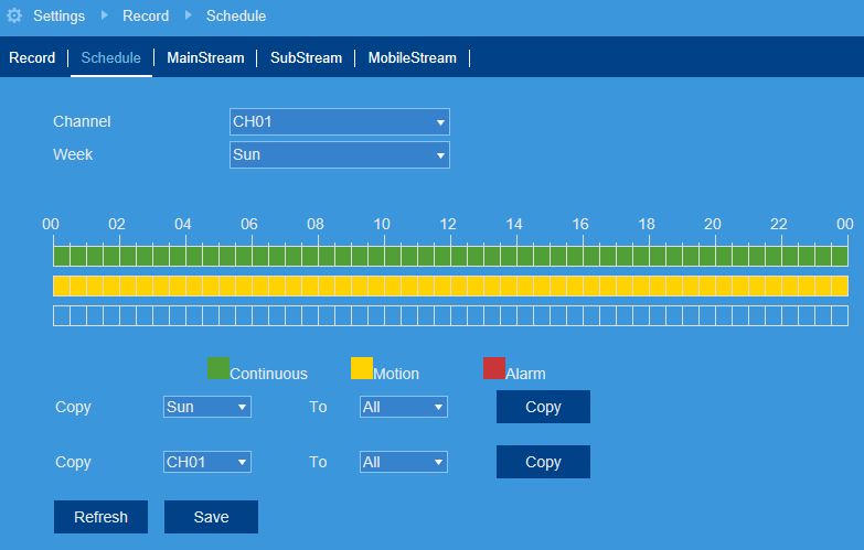 FLIR Client 12 Software setup guide 60 Schedule Tab