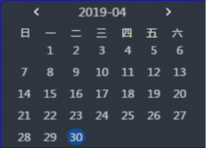 Date selection