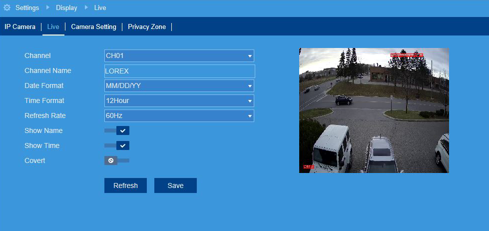 FLIR Client 12 Software setup guide 7 Live Tab