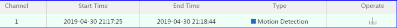 Select time period to download