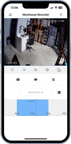 LOREX PRO APP USE GUIDE 33 Lorex Pro App - Playback Timeline