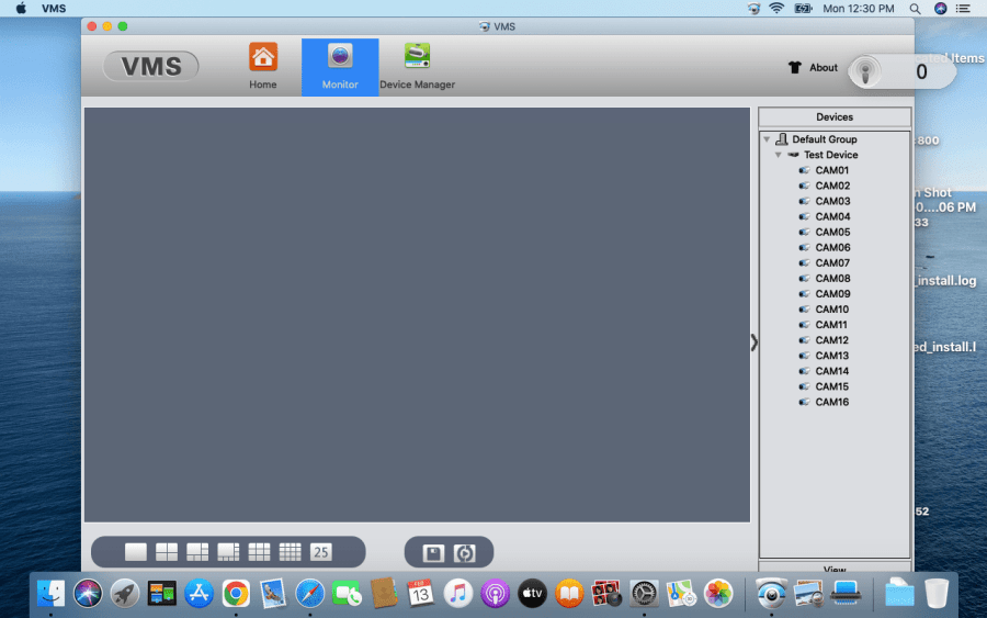 App monitor to select your cameras 10