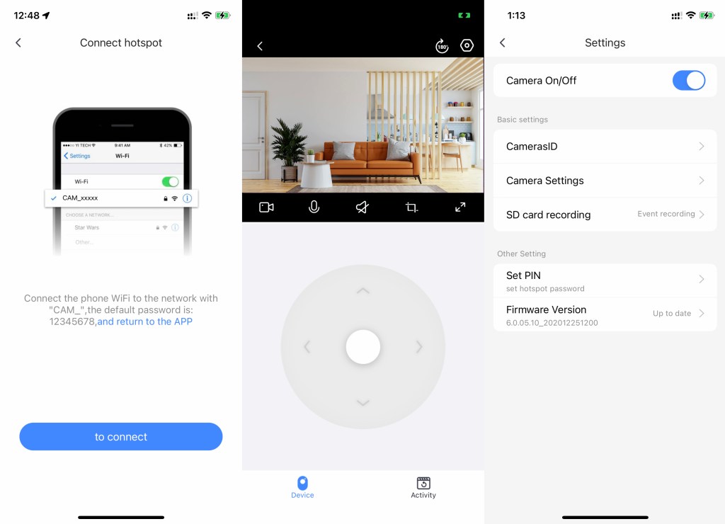 How to use YI IoT Camera without Internet-yi iot