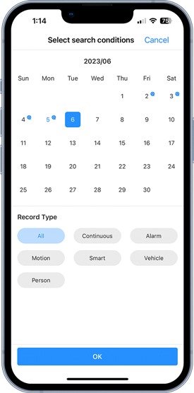 LOREX PRO APP USE GUIDE 34 Lorex Pro App - Playback Timeline