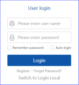 Login account