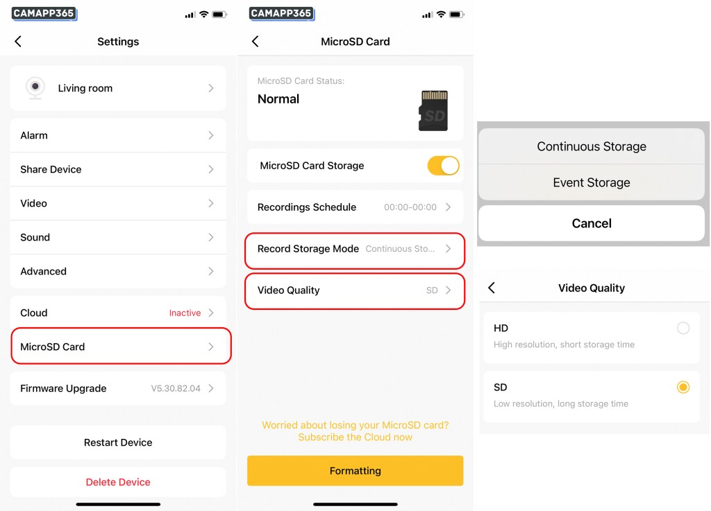 IPC360 Home Camera Ultimate Guide 15 Recording settings