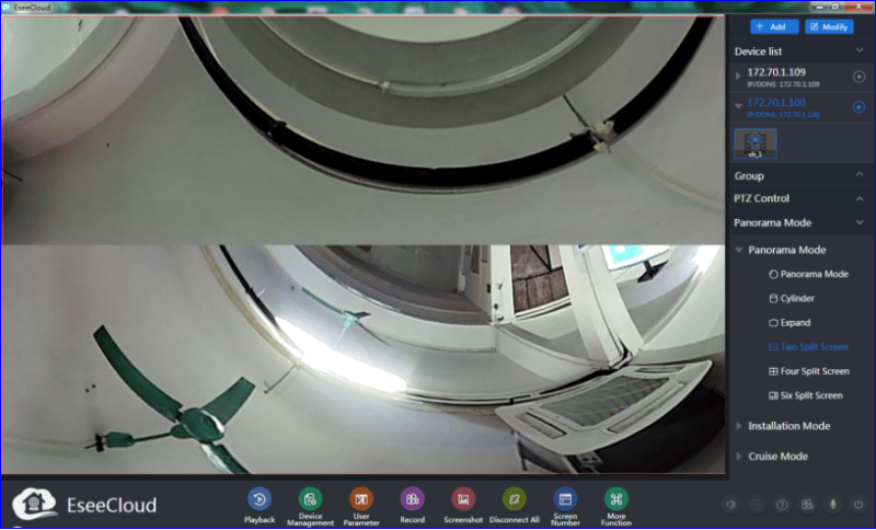 Split screen mode