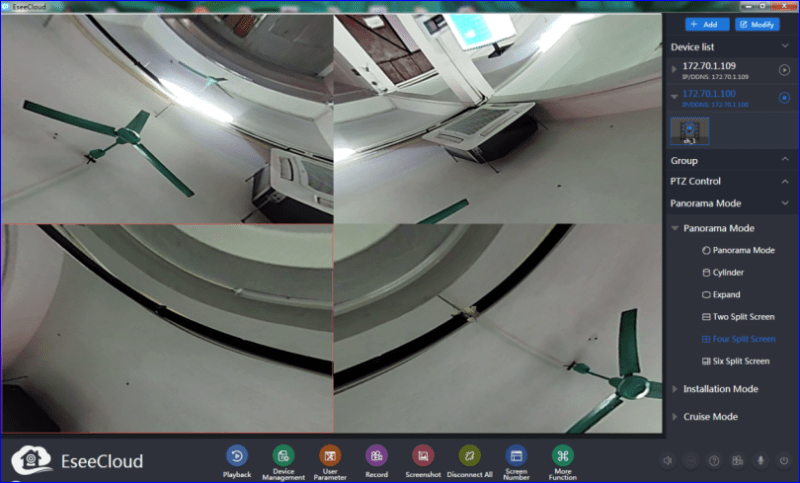 Quad screen mode