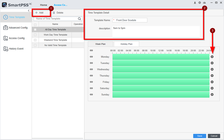 Dahua SmartPSS AC Complete User Guide 10 How to create Time Templates and Holiday Schedules on SmartPSS-AC-2.png