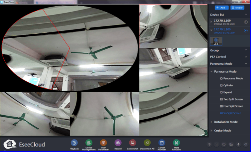 Six-screen mode