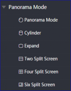 Panorama mode