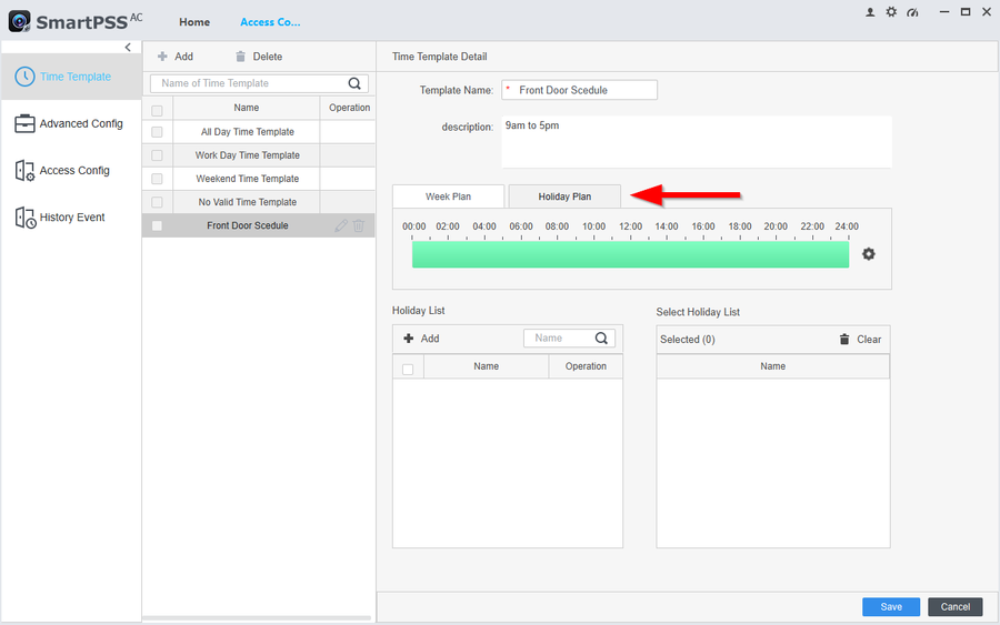 Dahua SmartPSS AC Complete User Guide 12 How to create Time Templates and Holiday Schedules on SmartPSS-AC-4.png