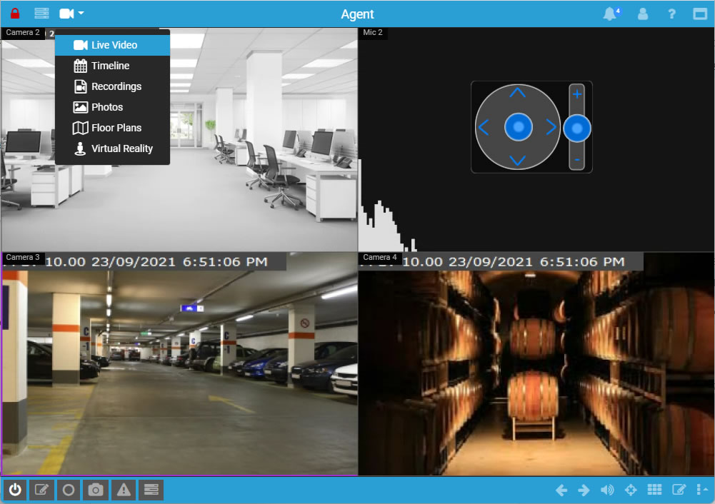 iSpy Software User Guide 8 Example live panel