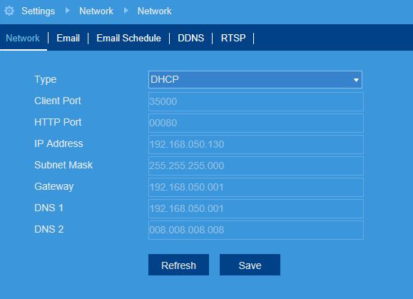 FLIR Client 12 Software setup guide 12 Network Tab