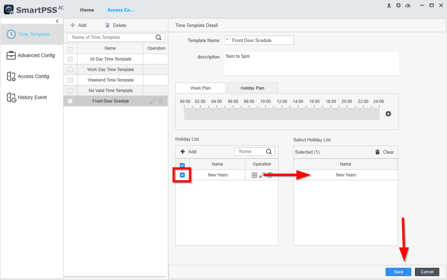 Dahua SmartPSS AC Complete User Guide 17 How to create Time Templates and Holiday Schedules on SmartPSS-AC-9.png