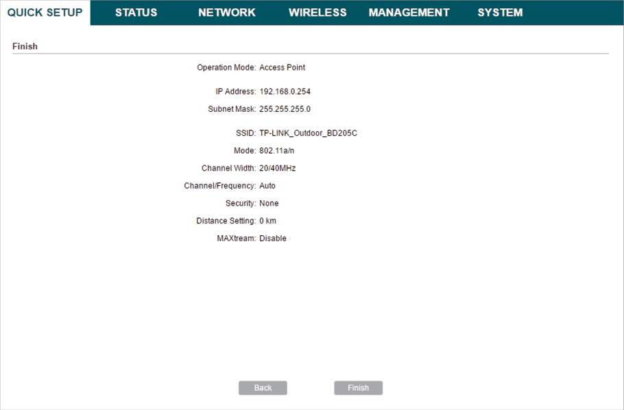 How to Configure Pharos Device 15 https://www.tp-link.com/us/configuration-guides/quick_start_guide_cpe_and_wbs_/quick_start_guide_cpe_and_wbs_-web-resources/image/configure_access_point4.png