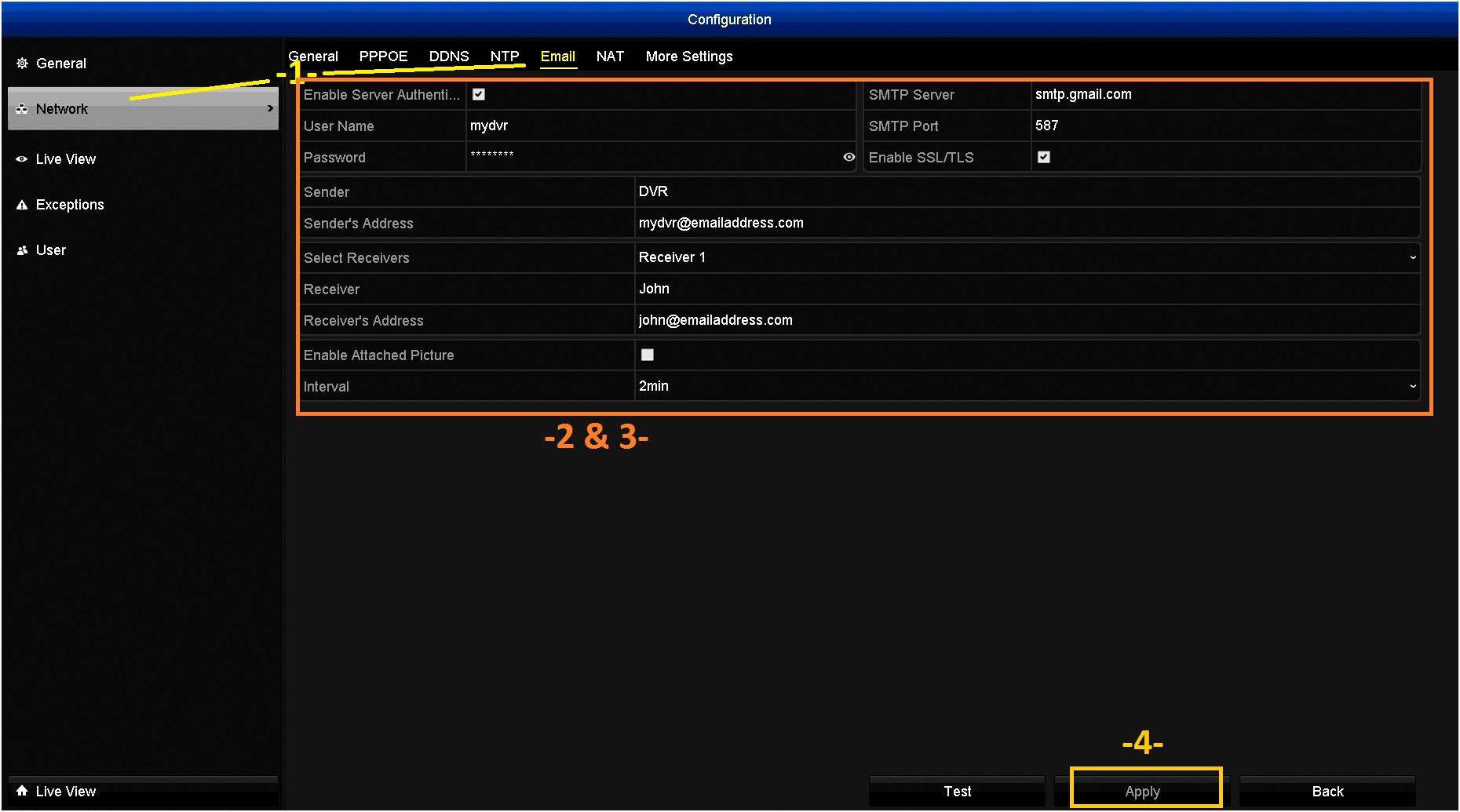 SwannView Plus app download and access 17 https://www.dropbox.com/s/pnk8fjgqxdkbg78/Menu_Configuration_Network_Email.jpg?dl=1