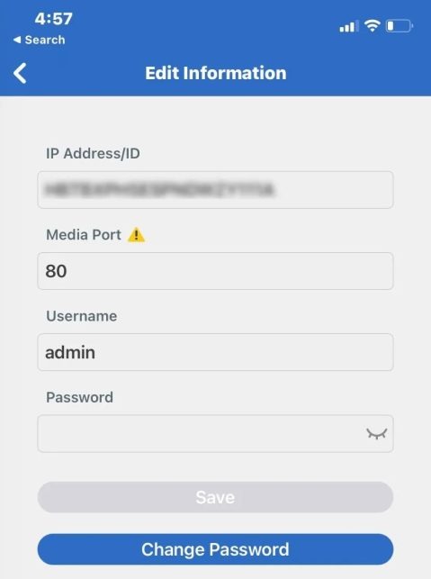 How to Use Camius View app 10 Camius View port 80