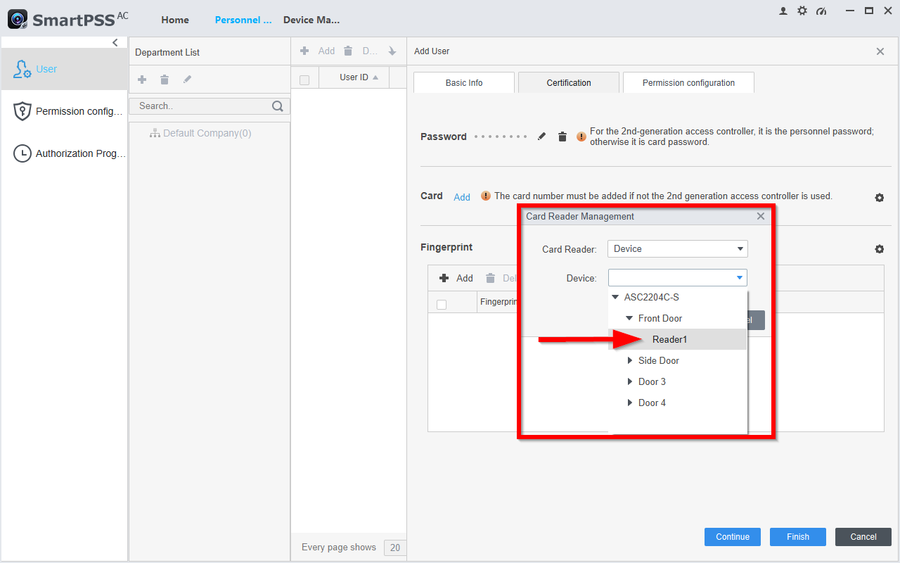 Dahua SmartPSS AC Complete User Guide 30 How to Add Users With Pins Cards and Fingerprints to SMARTPSS AC-12.png