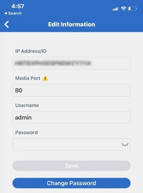How to Use Camius View app 12 Camius View port 80