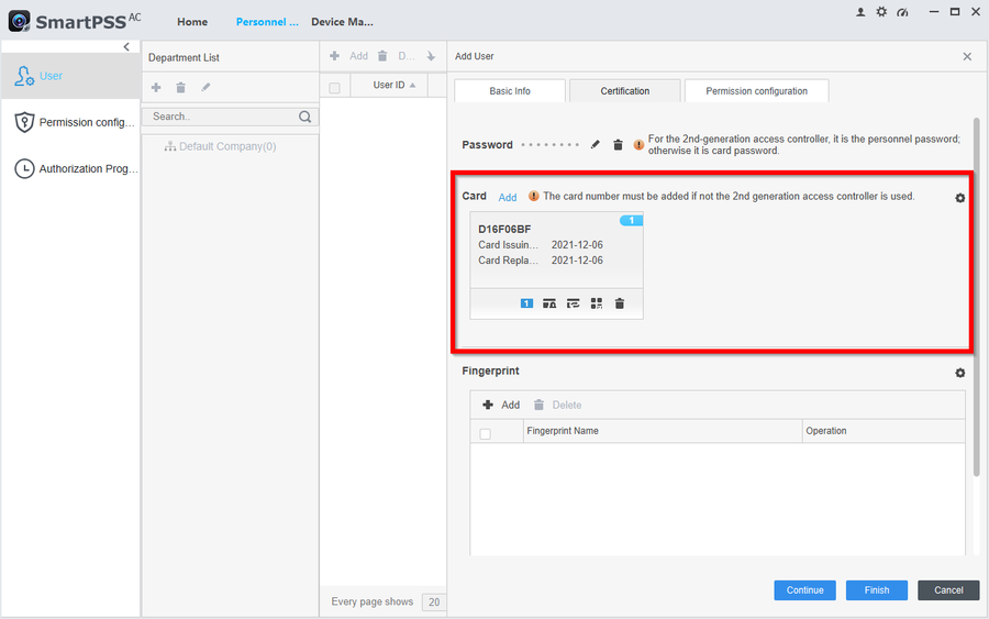 Dahua SmartPSS AC Complete User Guide 32 How to Add Users With Pins Cards and Fingerprints to SMARTPSS AC-14.png