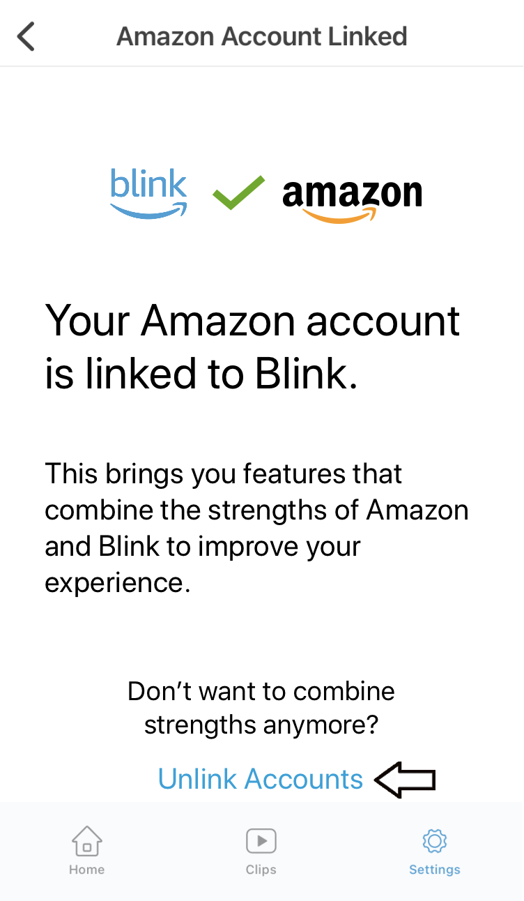 Using and troubleshooting the Blink app 28 https://d1rdbmlr0h5wfx.cloudfront.net/documents/images/en/subs/v2/subs_account_linked_banner_tap.png