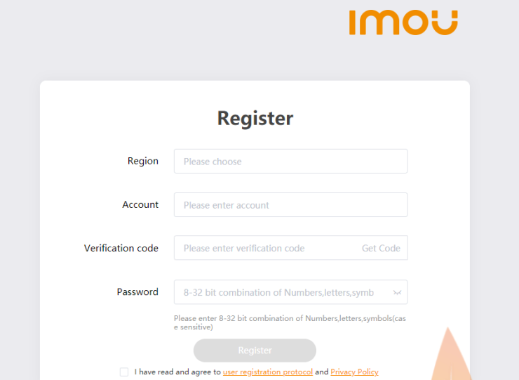 Imou Life App Setup and User Guide 7 Create an account on the app