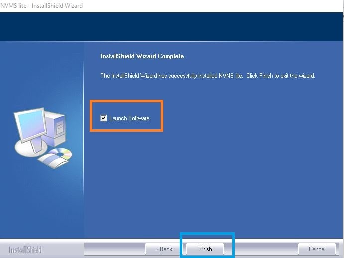 Installation is finished, select the launch software