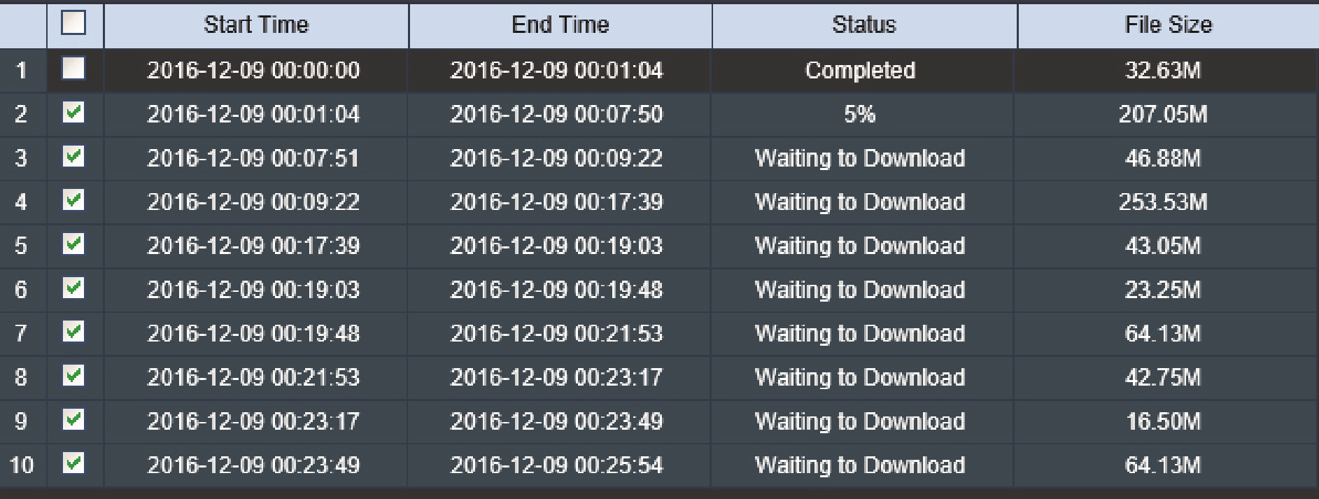 FLIR Client 12 Software setup guide 39 Download Menu
