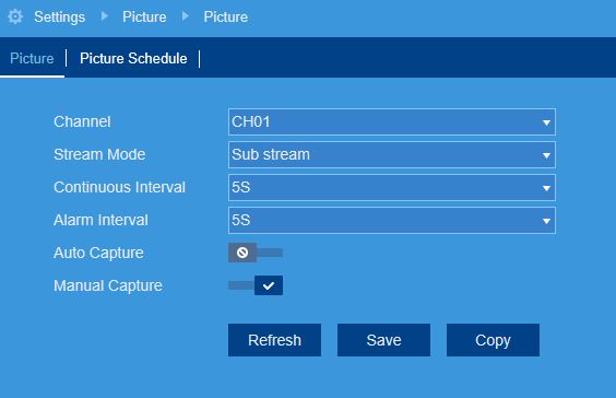FLIR Client 12 Software setup guide 42 Picture Tab