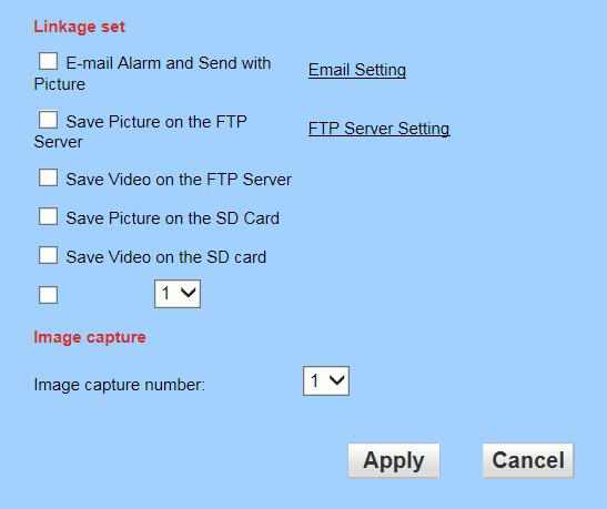 CamhiPro user manual 47 How to set alarm to upload pictures and video to the FTP server