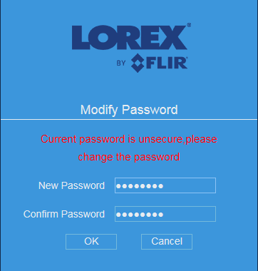 FLIR Client 12 Software setup guide 50 Modify Password