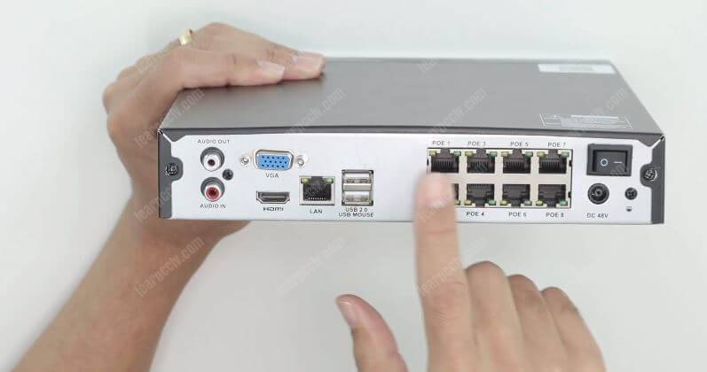 Zosi 8CH NVR PoE Ports
