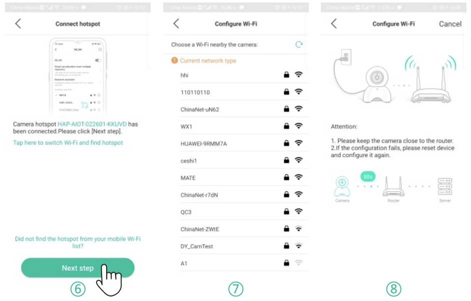 AP Hotspot camera start-up