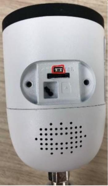 Lorex Devices Password Reset Detailed Guide 45 bottom of camera showing reset button 605h