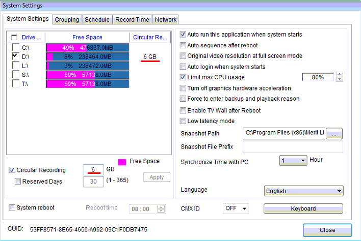 LILIN Navigator Software Full Guide 56 circular recording