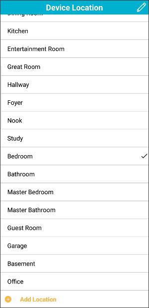 device locations